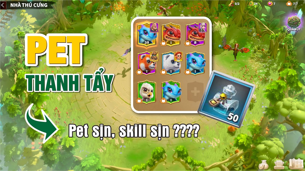 PET- THÚ CƯNG | Call of Dragon | Skill thú cưng như thế nào là ngon | Tẩy luyện 50 lần