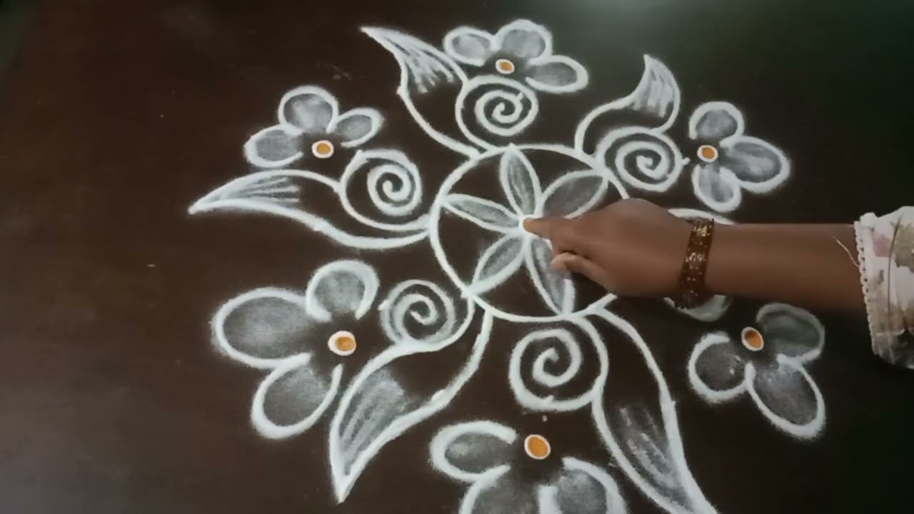 Mangalavaram muggulu/easy rangoli/simple rangoli/daily rangoli/easy kolam/daily kolam/rangoli 