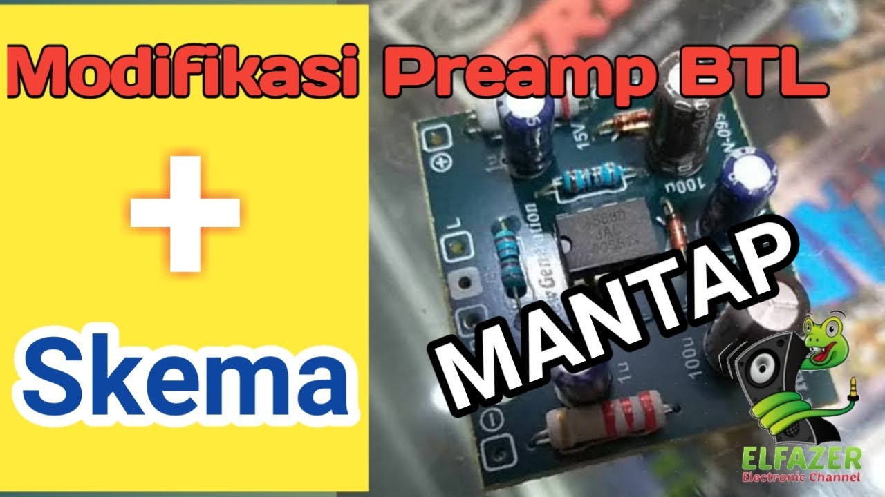 Modifikasi kit Preamp BTL part 2 Beserta Skema Modifikasi