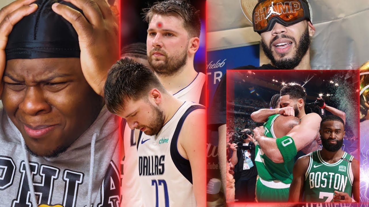 KEEP YOUR HEAD UP LUKA !  Celtics vs Mavericks Game 5 *REACTION* TATUM DIDNT WIN FINALS MVP 😂😂😂