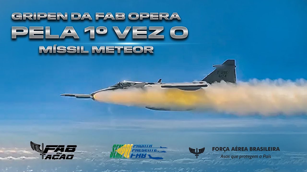 FAB em Ação - F-39 Gripen opera pela 1ª vez o furtivo Míssil Meteor