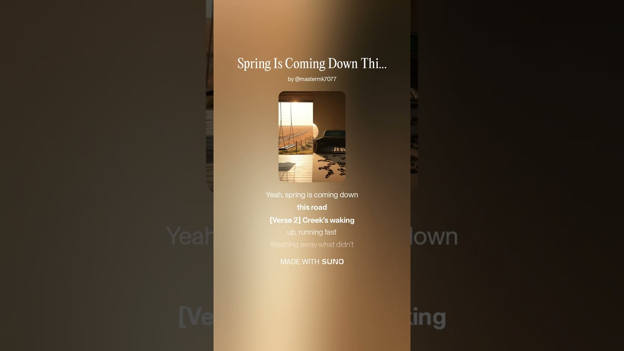 Spring Is Coming Down This Road 🌸 | Feel-Good Country Song | Original Music