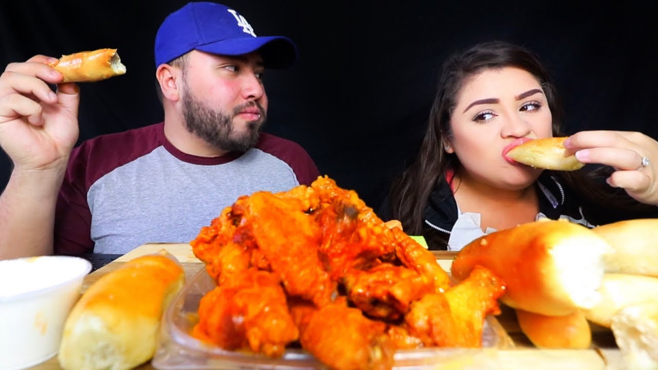 EPIC WINGS MUKBANG w/ @Arie's Life