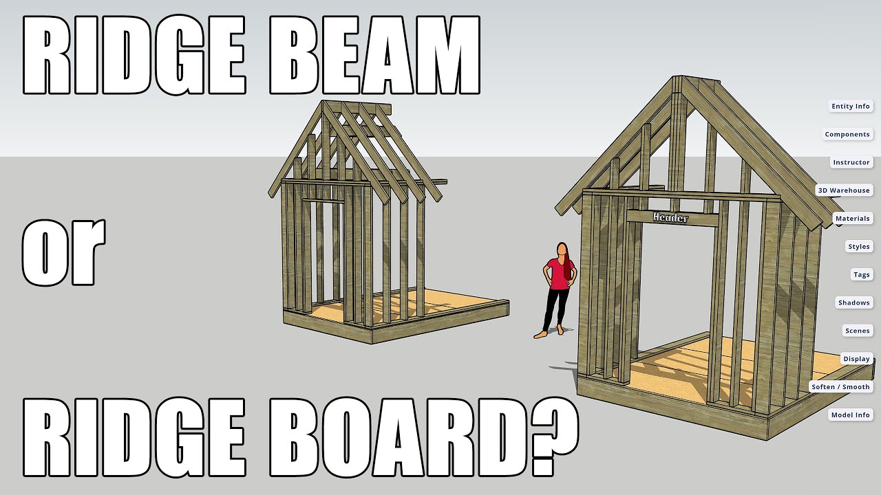 Do you need a ridge board or a ridge beam? What's the difference?