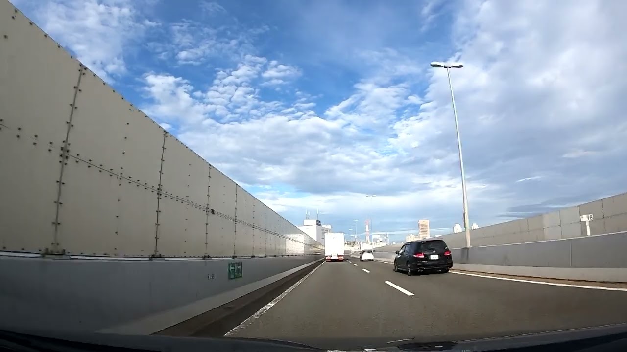 【旅行動画】 生駒（一分）&rarr;長原　6倍速　南阪奈道路&rarr;阪神高速