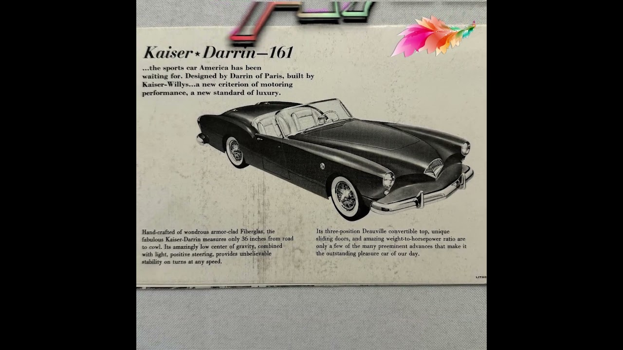 1954 Kaiser Darrin &mdash; The American Sports Car With Sliding Doors