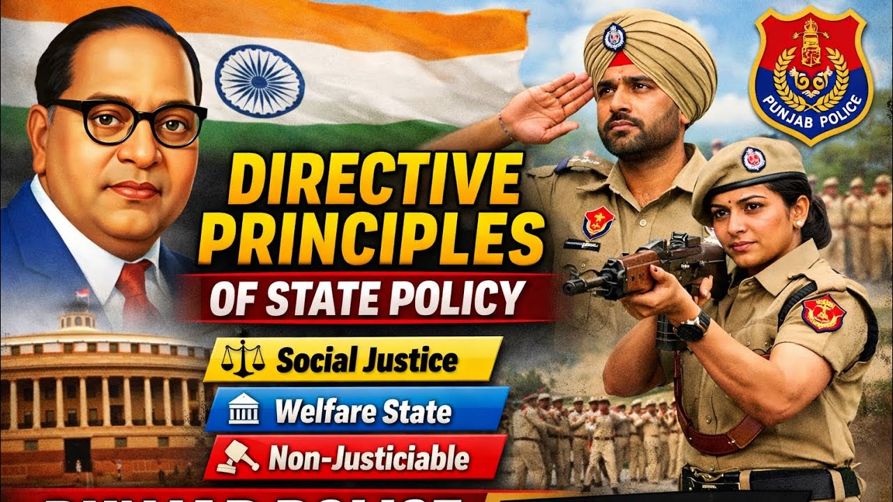 Directive Principles of State Policy (DPSP) | Punjab Police Exam 2026 | Important Topic | 