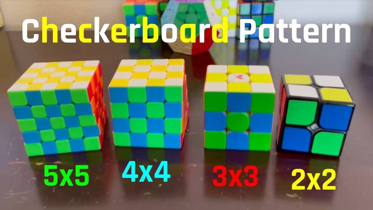 How To Make A Checkerboard Pattern On A 2x2-5x5
