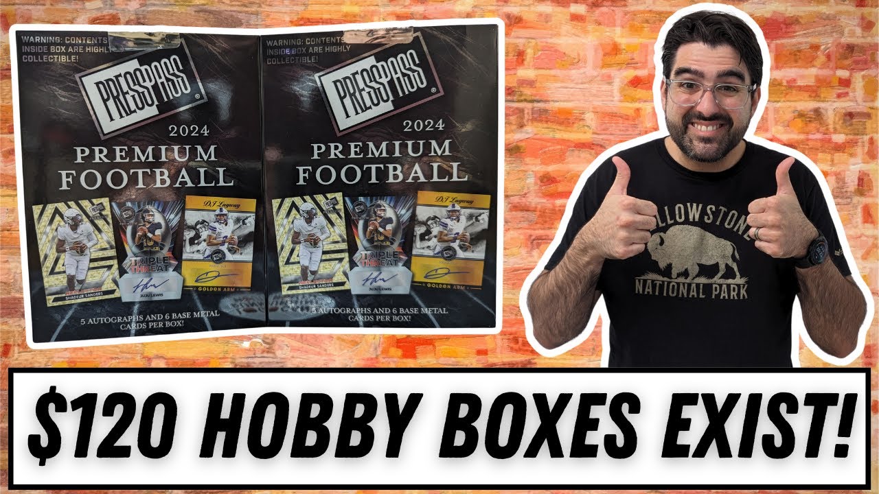 Do $120 Hobby Boxes Actually Exist?? Reviewing 2 Boxes of 2024 Press Pass Premium Football