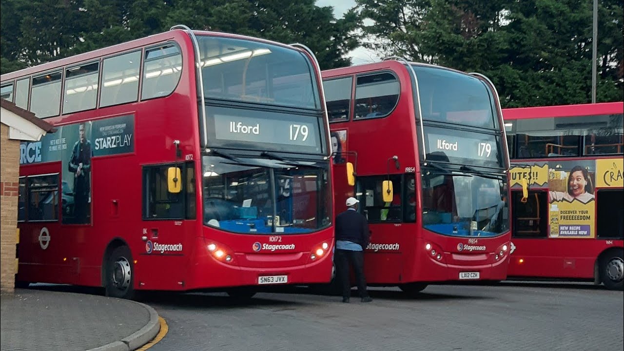 Full Route Visual. 179 Ilford, Hainault Street - Chingford Station. LX11BFA. 19766. Stagecoach E400.