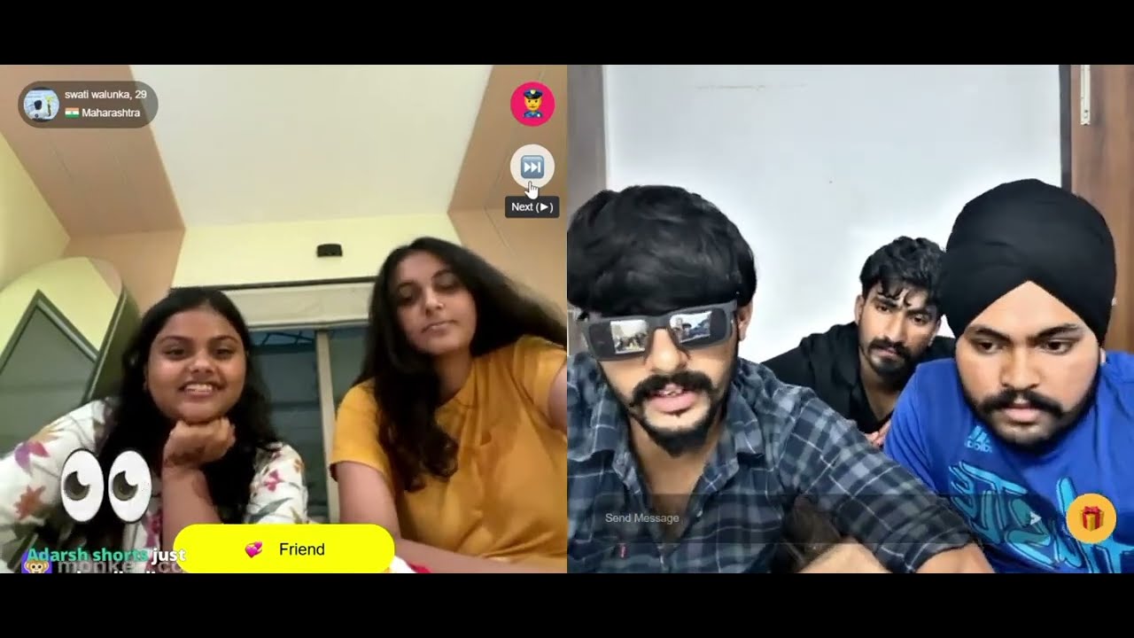 Met The Cutest Girl 😘 On Monkey Chat 🙈Monkey Chat Videos #monkey #ometv #omegle #live #jry