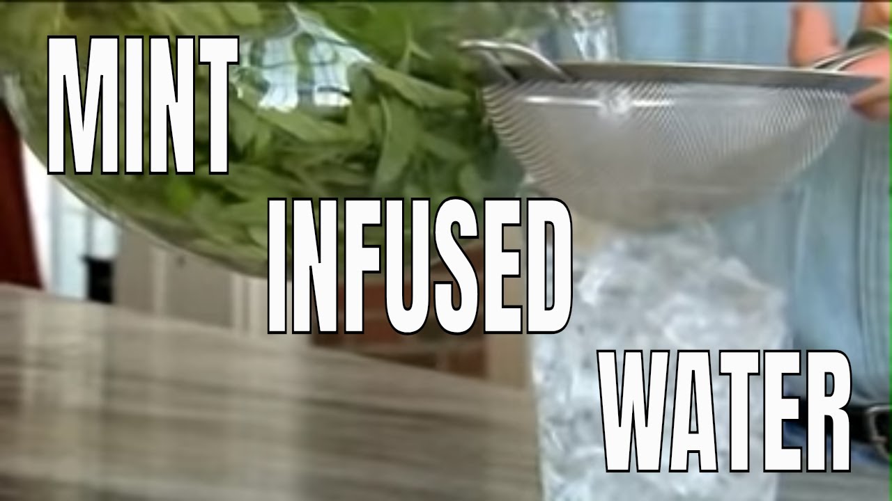 Making Mint Infused Water
