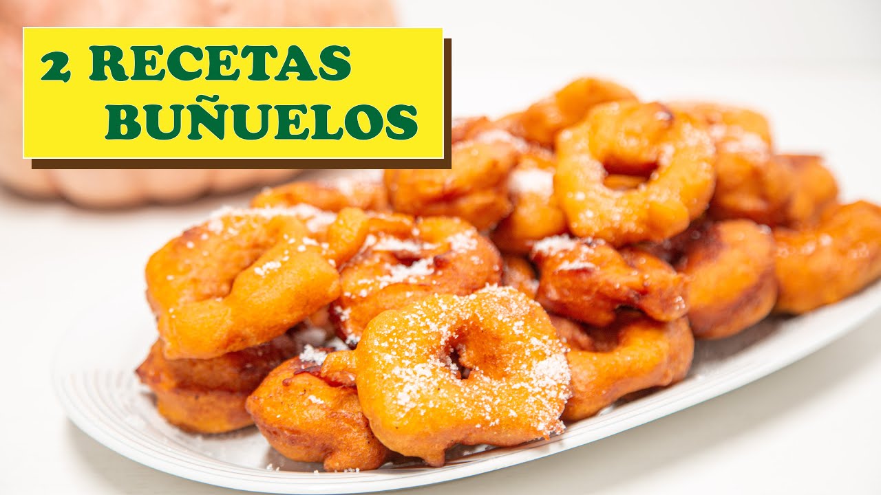 2 recetas  de BUÑUELOS DE CALABAZA tipicos VALENCIANOS