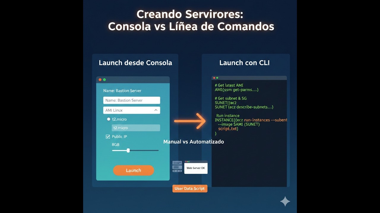 Lab 2 Challeng SysOps: Creando Instancias EC2 desde Cero: Consola vs AWS CLI (Bastion + Web Server)