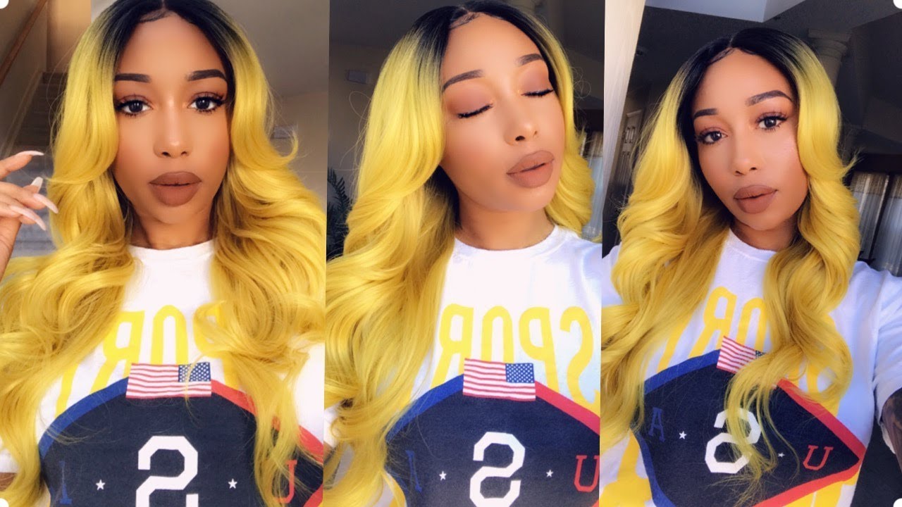 Yellow Synthetic Wig Under $30| Ft. Elevatestyles