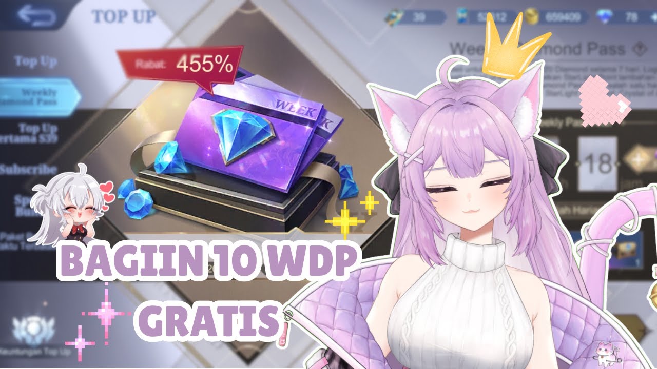 MLBB - BAGIIN 10 WDP GRATIS BUAT VIEWERS