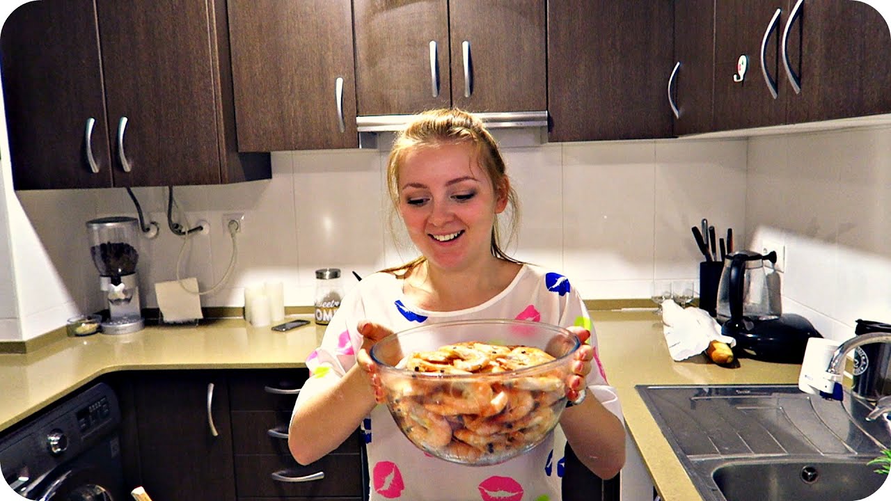 VLOG:ОЧЕНЬ МНОГО КРЕВЕТОК!  17.09.15