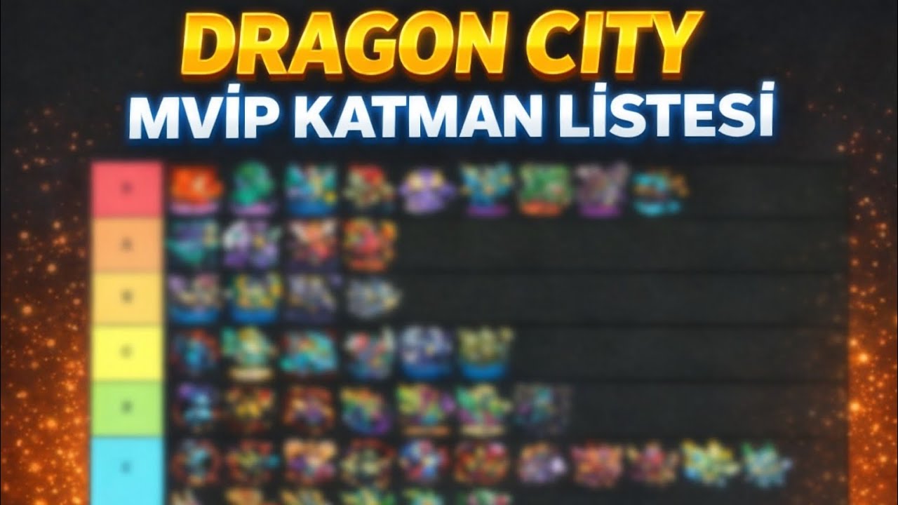 DRAGON CİTY MVİP TİER LİST YAPTIM! 