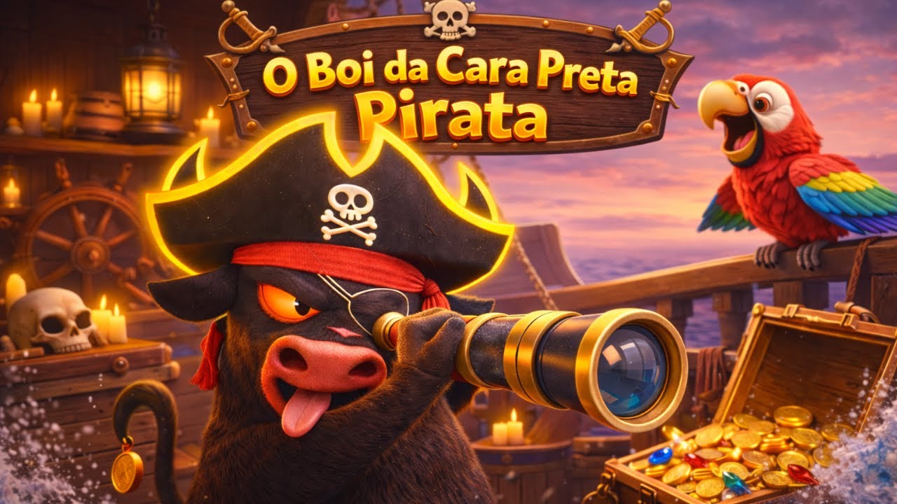 O Boi da Cara Preta Pirata 🏴‍☠️ | Musiquinha Infantil Divertida