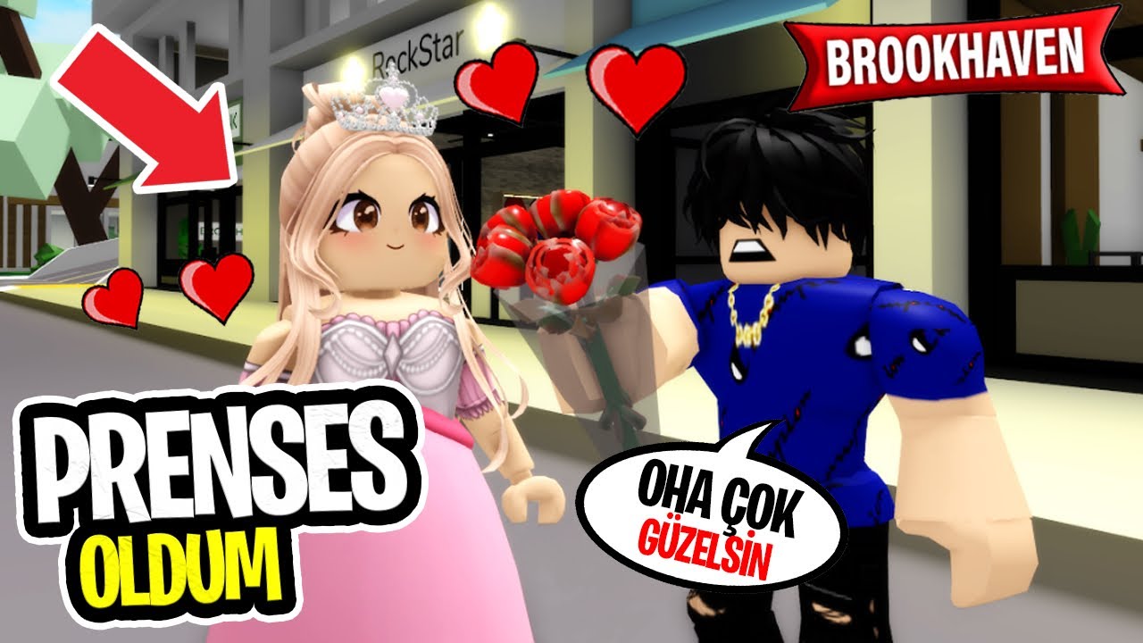 Brookhaven'da PRENSES OLDUM ve TROLLEDİM!👑 ROBLOX BROOKHAVEN🏡RP