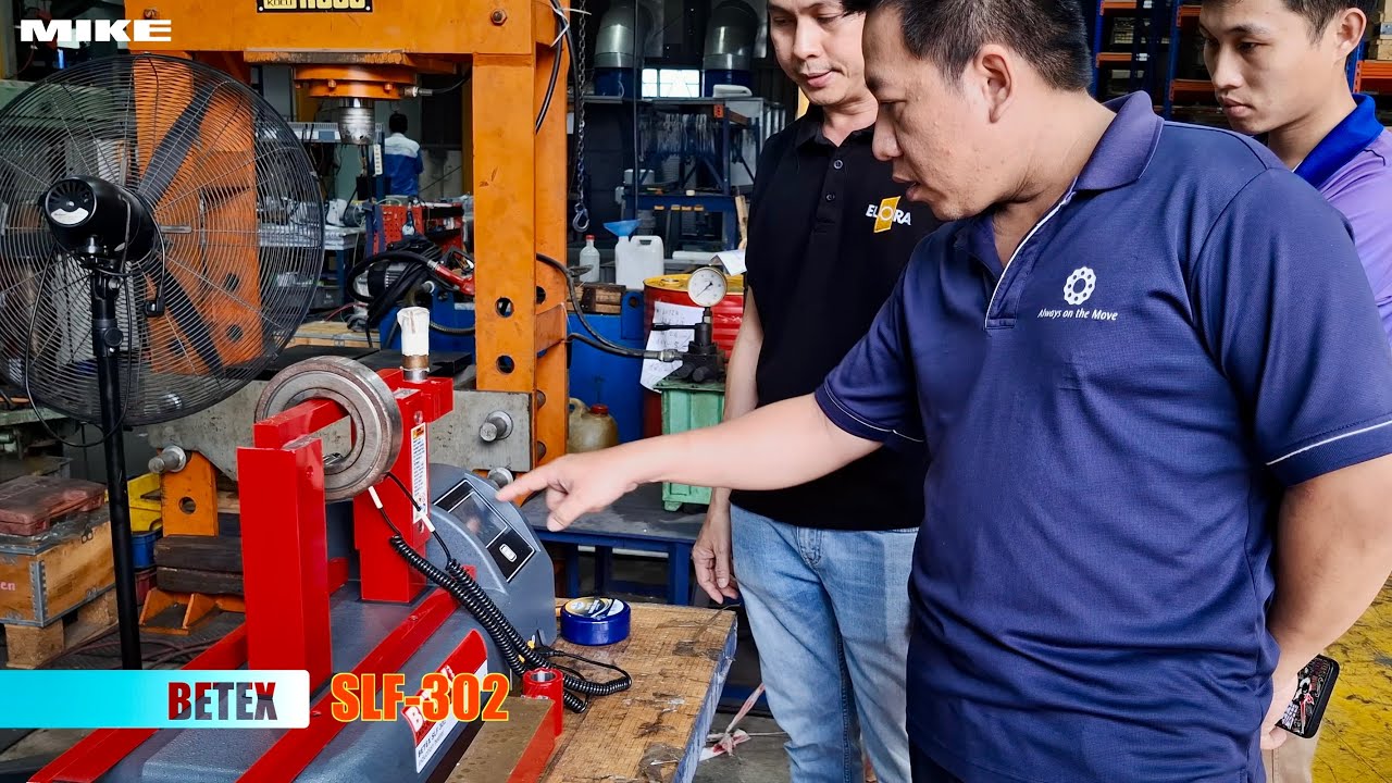 Bàn giao máy gia nhiệt vòng bi BETEX SLF 302 tại Sumitomo
