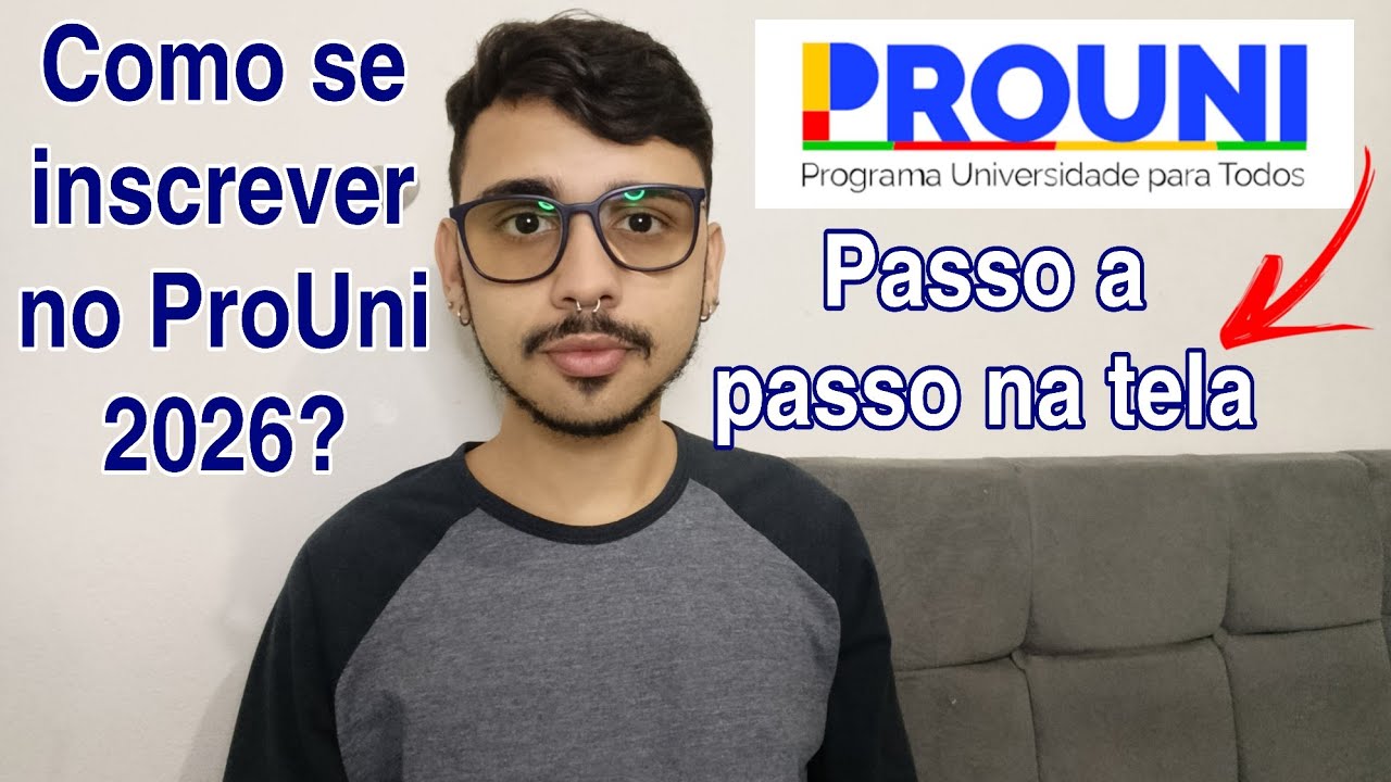 PASSO A PASSO DE COMO SE INSCREVER NO PROUNI 2026 | TUDO QUE VOCÊ PRECISA SABER!