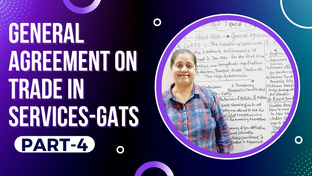 General Agreement On Trade In Services - GATS | World Trade Organisation (Part - 4)