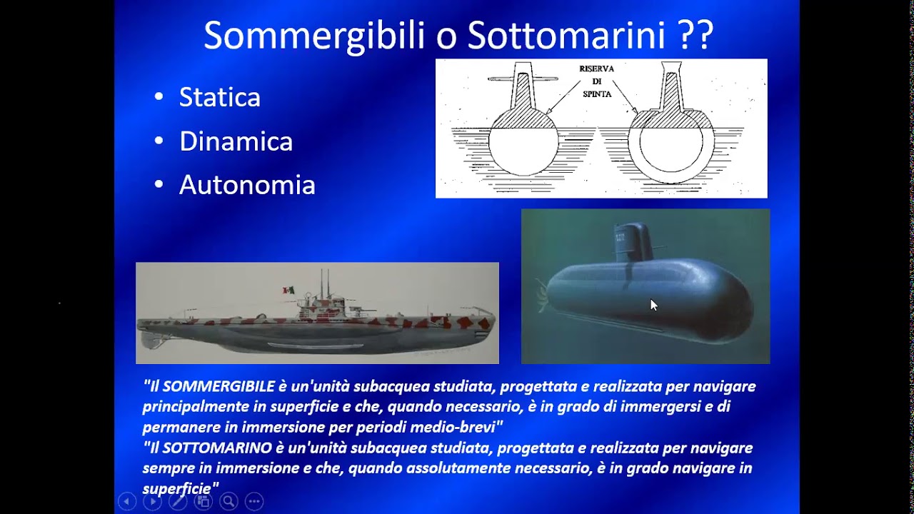 Sottomarini e sommergibili storia e tecnica