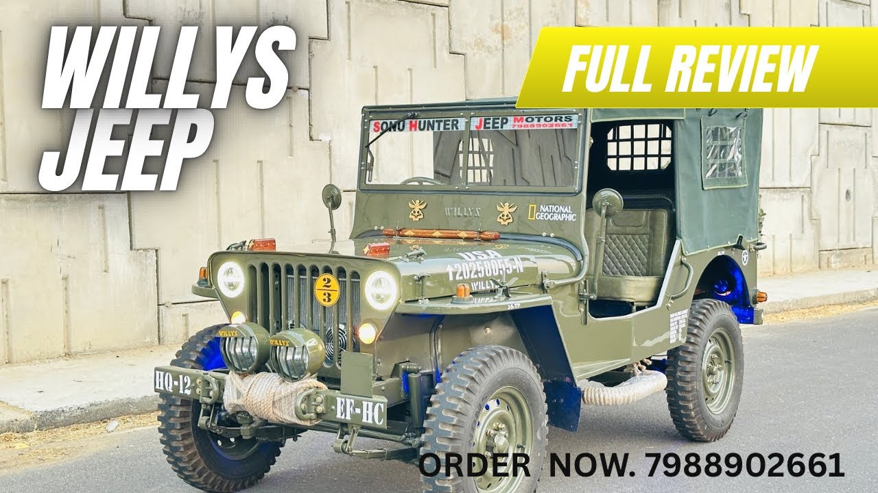 #Jeep Willys jeep for sale Open jeeps AC jeeps Hunter Jeep @sonuhunterjeepmotor  