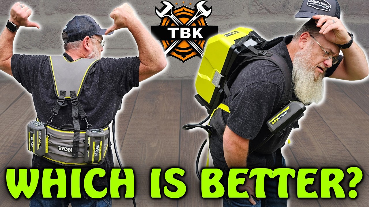 Save Your BACK or Your MONEY  Ryobi 40v Battery Backpacks One Clear Winner! Full Breakdown Real Test