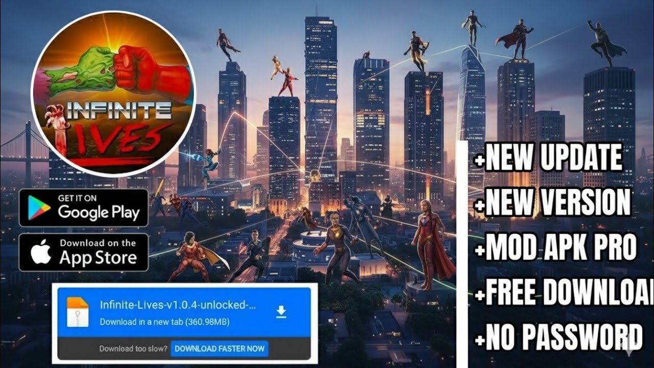infinite lives mod apk v1.0.5 infinite lives mod apk latest version infinite lives mod unlock editor