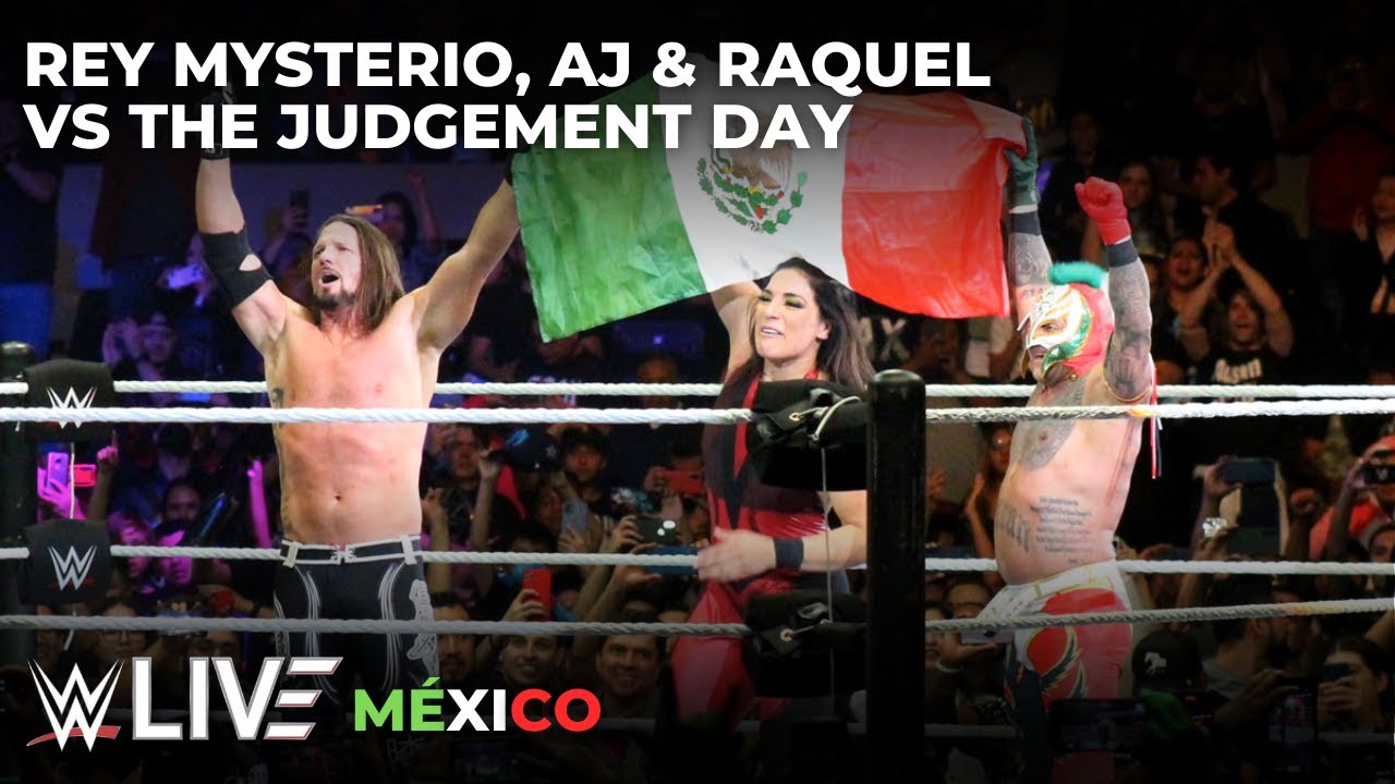 Rey Mysterio, Aj Styles & Raquel Rodriguez vs The Judgement Day | WWE Live CDMX 30 Oct 2022