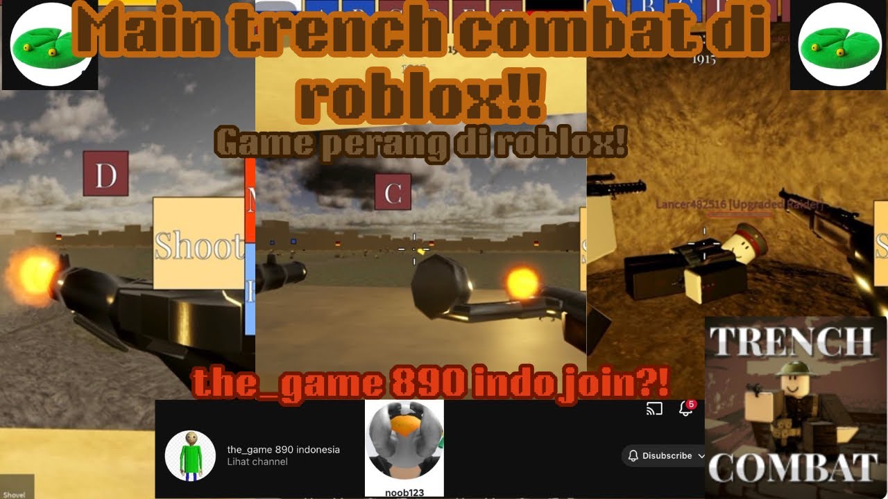 Main game perang klasik di roblox, trench combat! (Bahasa indo🇮🇩)