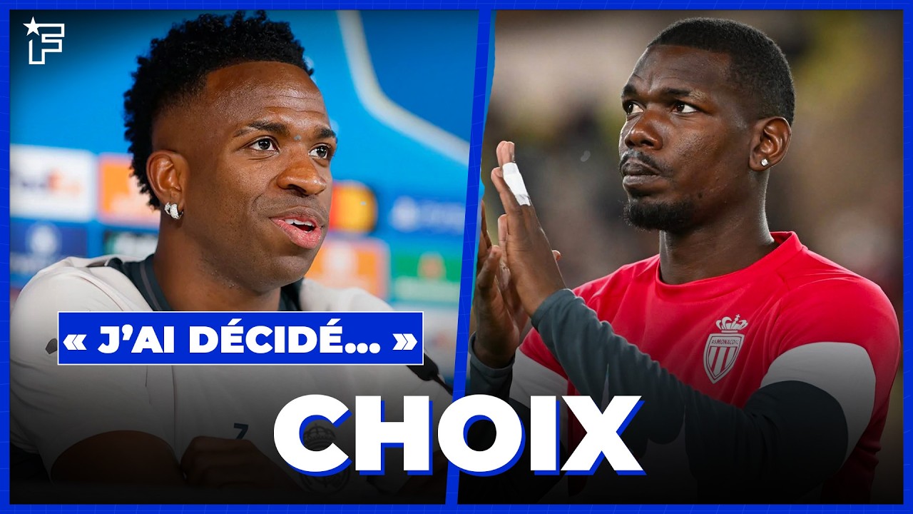 La d&eacute;claration FORTE de Vinicius sur son avenir, l'ANNONCE de Monaco sur Pogba | JT Foot Mercato