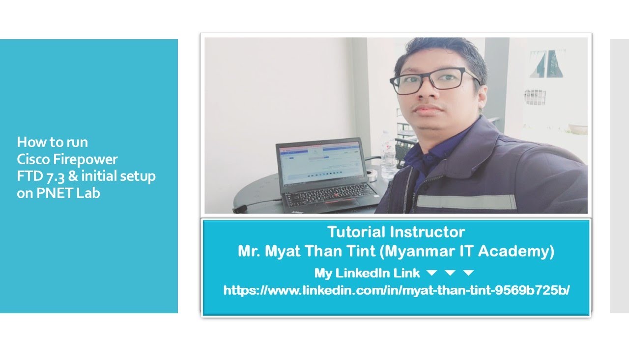 01.How to run Cisco Firepower FTD 7. 3 & initial setup on PNET Lab (English Language)
