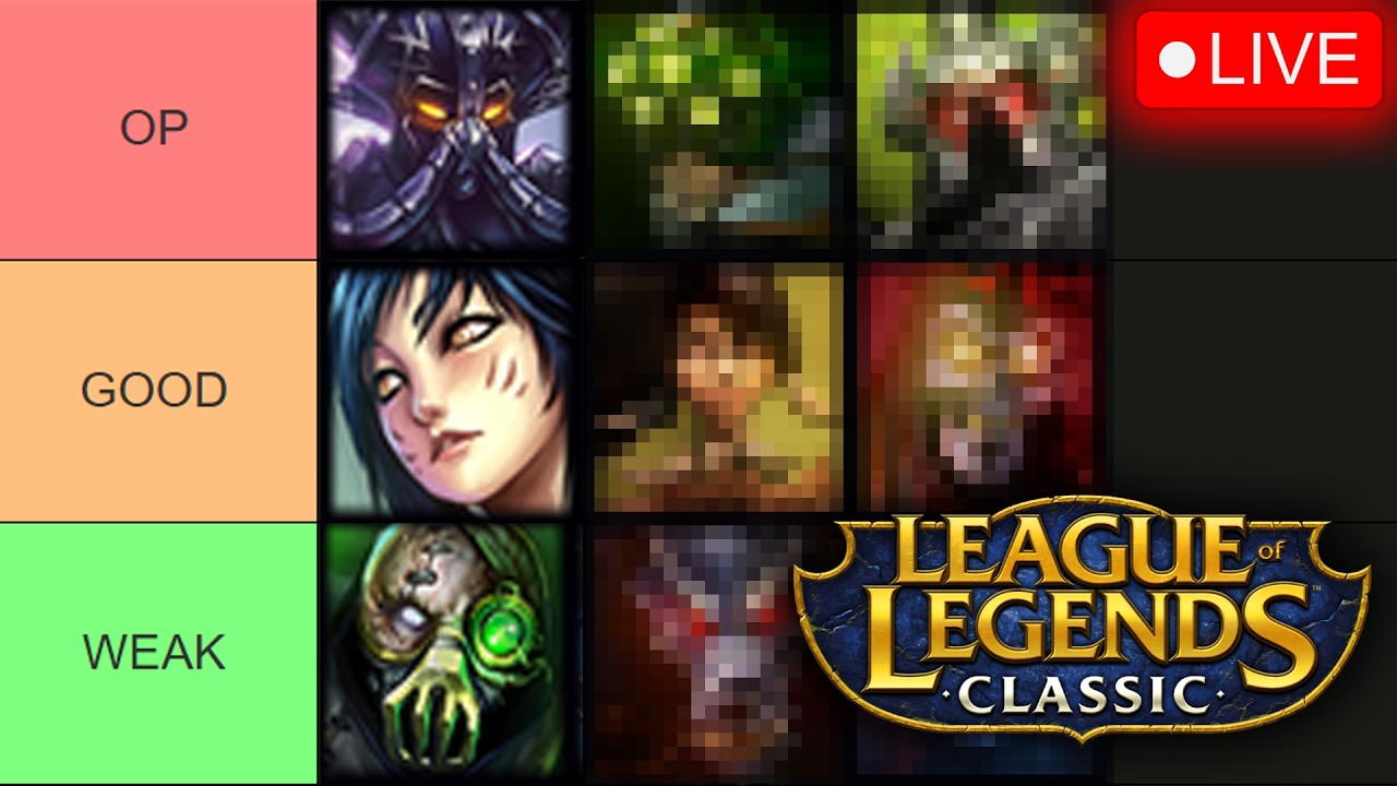 🔴 LEAGUE CLASSIC TIER LIST - CLASSIC OUT TONIGHT