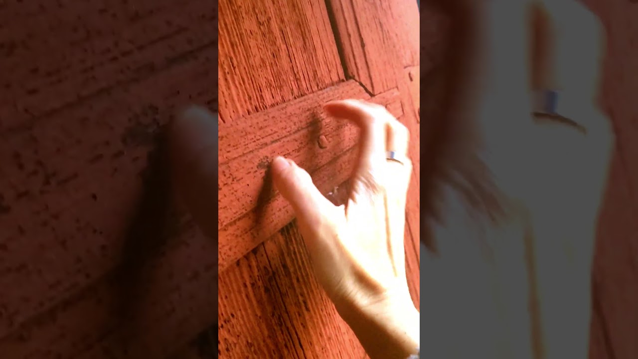 ASMR tapping on cabin door   Made with Clipchamp