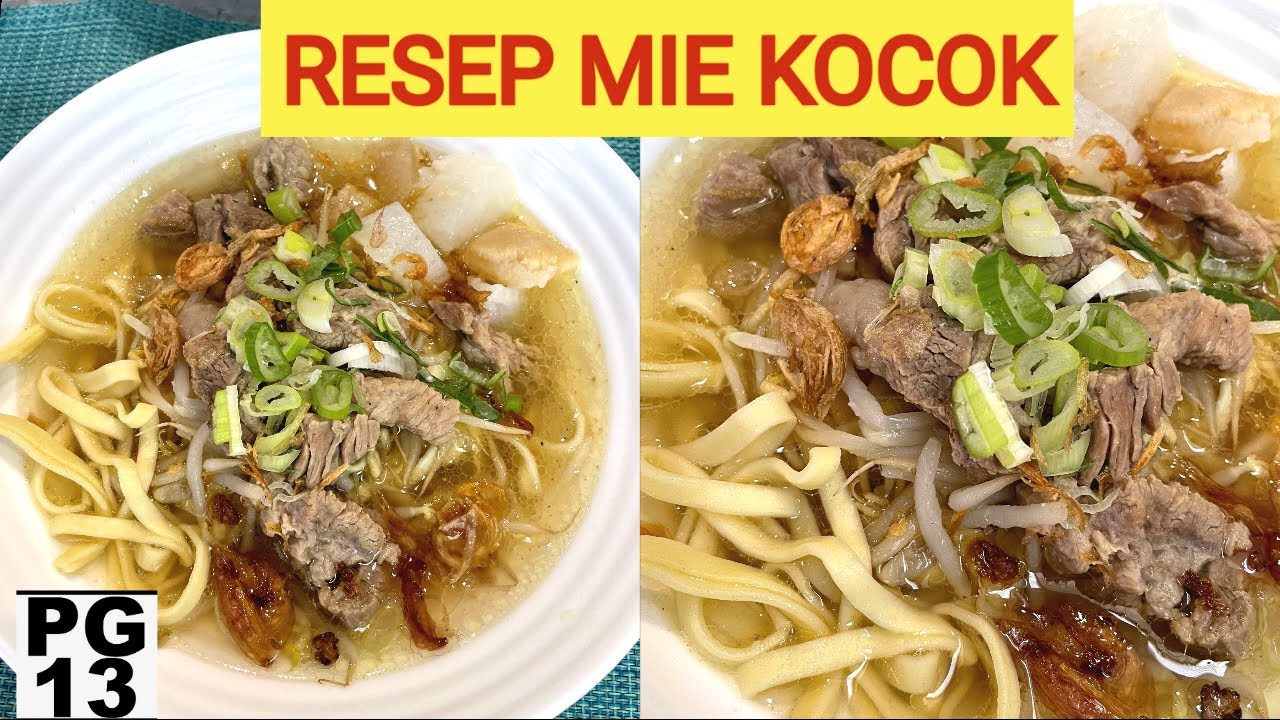 RESEP MIE KOCOK , mie kuah isi daging khas kota Bandung , mudah dibuat dan rasanya dijamin nikmat.