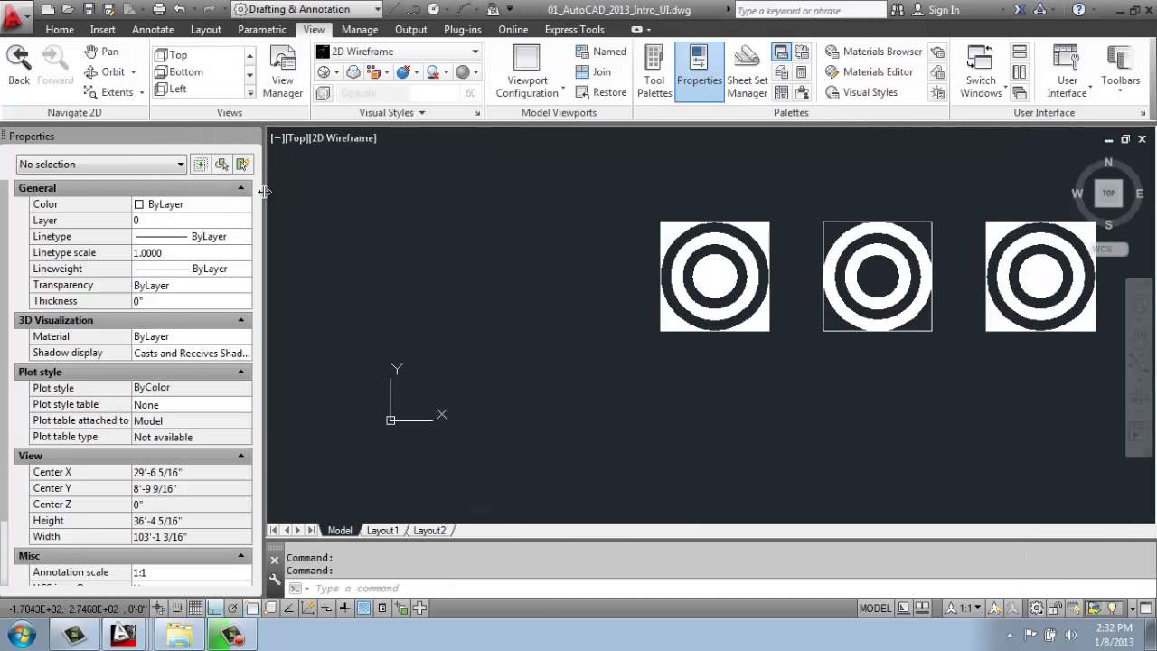 #2 - AutoCAD - 2D Drafting Basics - Workspaces, Palettes and Toolbars - Brooke Godfrey