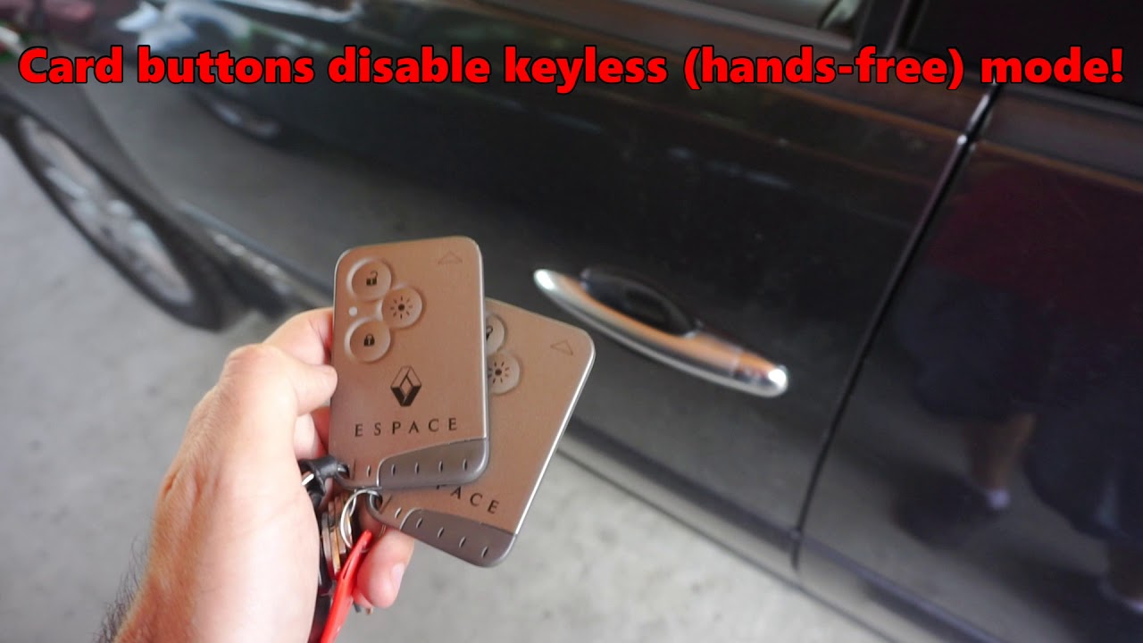 Renault Espace IV - Keyless Entry (Hands-Free mode)