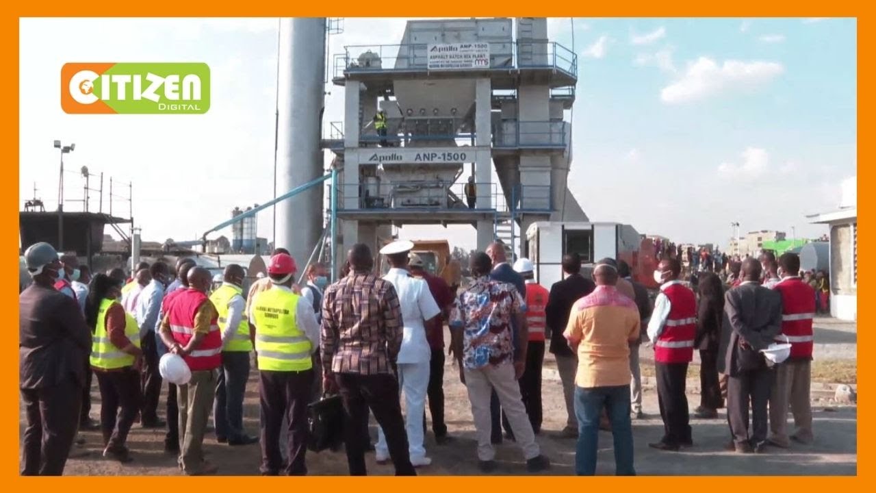 President Kenyatta tours new NMS asphalt plant on Kangundo Road