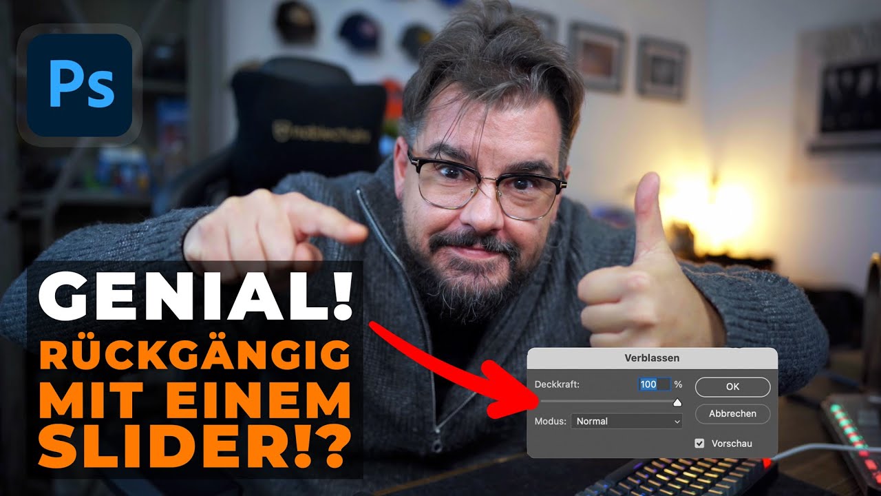 ECHT JETZT!? Rückgängig mit einem SLIDER in Adobe Photoshop? Diesen Tipp MUSST du kennen!
