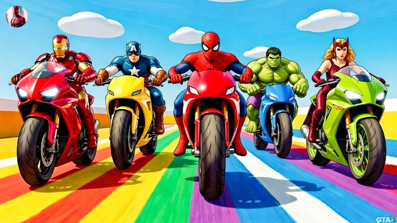 Spiderman Vs Hulk, Captain America, Ironman, scarlet witch | Avengers | Funny Super Hero Game