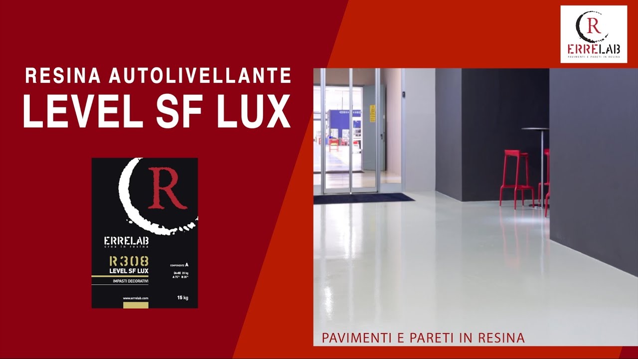 RESINA PER PAVIMENTO - LEVEL SF LUX R308 - AUTOLIVELLANTE