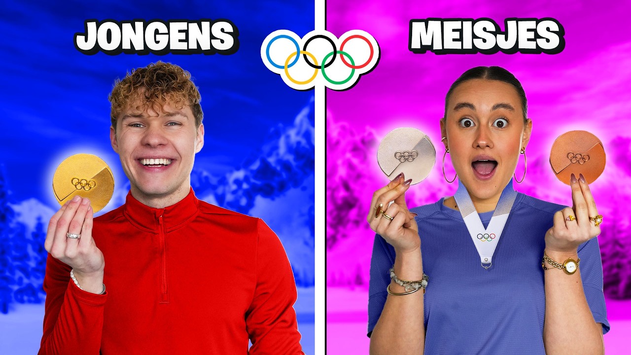Olympische Winterspelen Challenge! 🥇 *Jongens VS Meisjes*