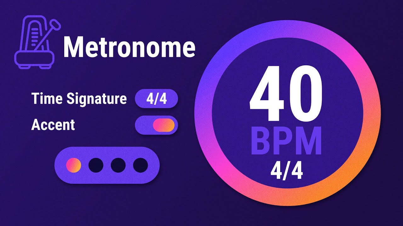 40 BPM 4/4 - Metronome