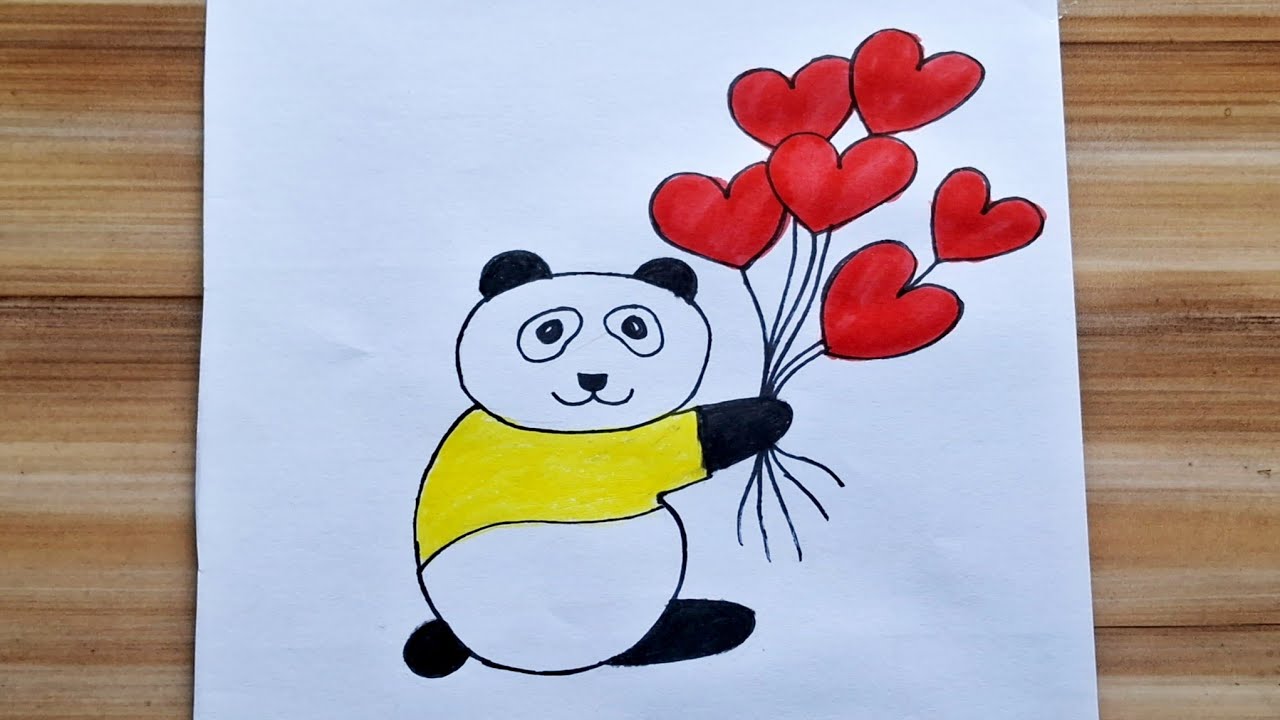 Cute Panda Drawing Tutorials / Easy Cute Panda Drawing Tutorials / How to Draw Cute Panda 