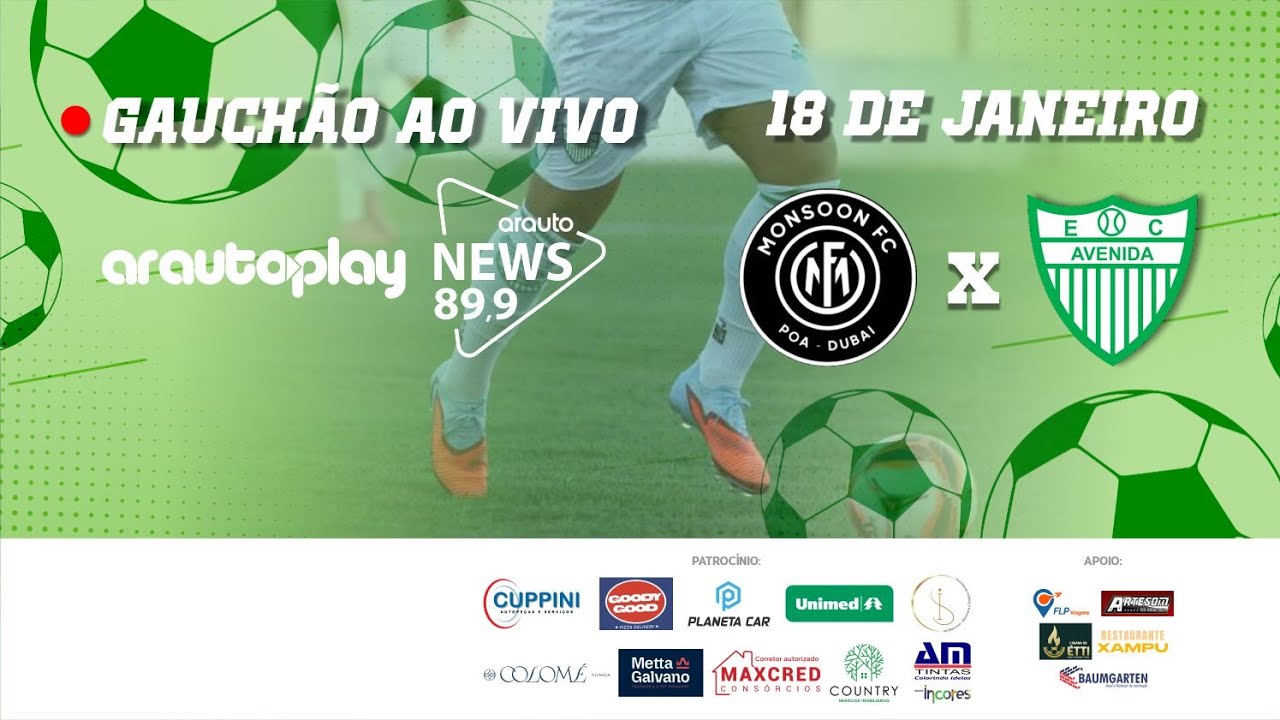 AO VIVO: Monsoon x Avenida - Gauchão 2026