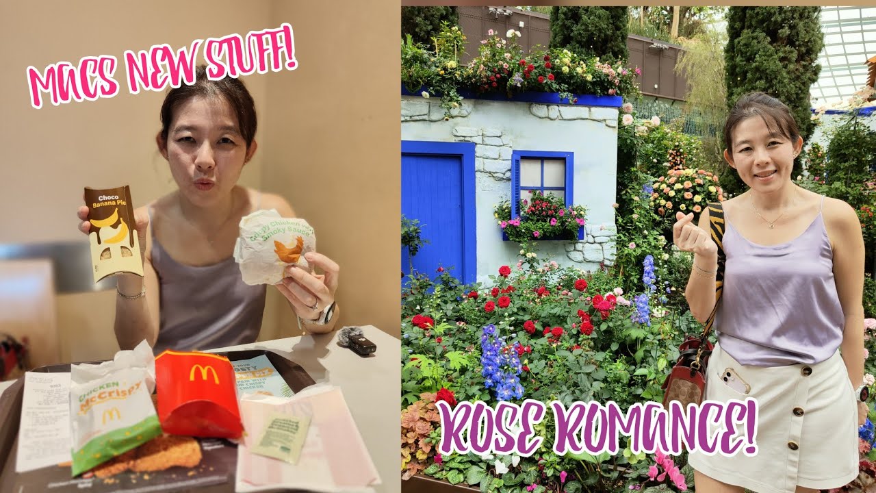 ROSE ROMANCE 2024 AND WE TRIED THE NEW MCDONALD'S CHICKEN MCCRISPY AND BANANA CHOCO PIE!