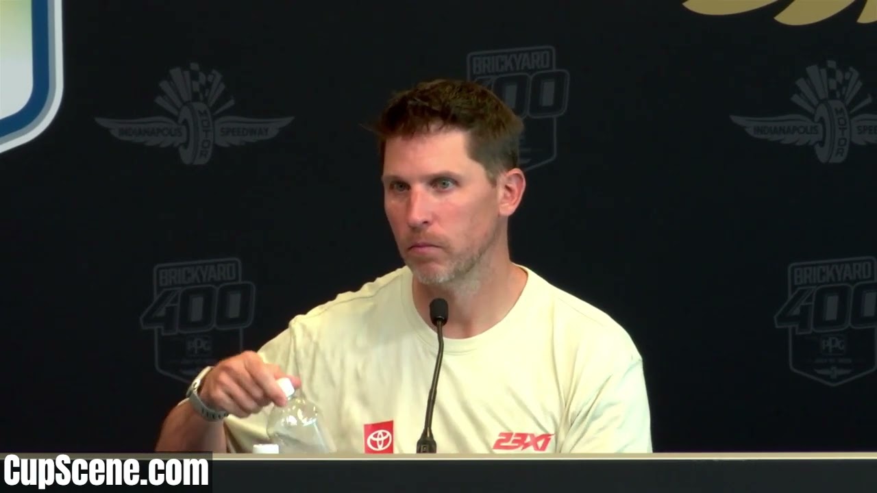 NASCAR at the Brickyard July 2025: Denny Hamlin post race